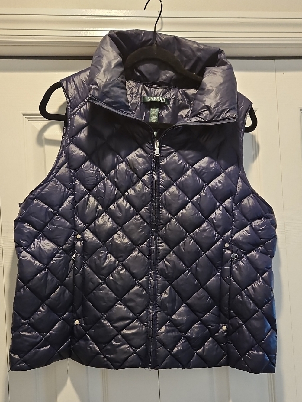 Lauren Ralph Lauren Navy Quilted Packable Puffer Vest